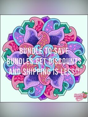 NOT FOR SALE!! Bundling saves money because they are discounted & less shipping.